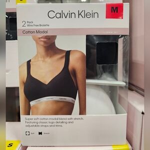 Calvin Klein Women’s Balance Wirefree Bra, 2-pack SIZE M